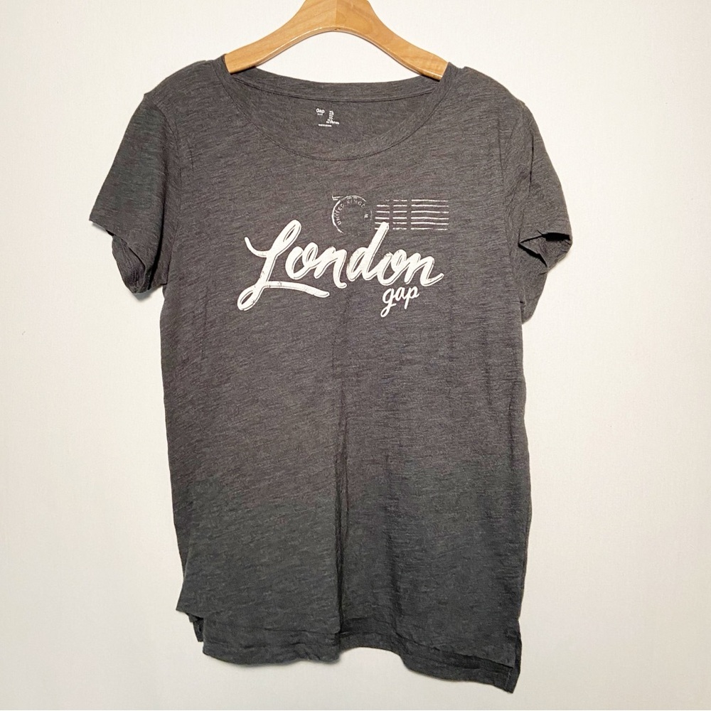 GAP Factory Tee Womens Size Large Dark Gray Classic‎ Basic Layers Comfort